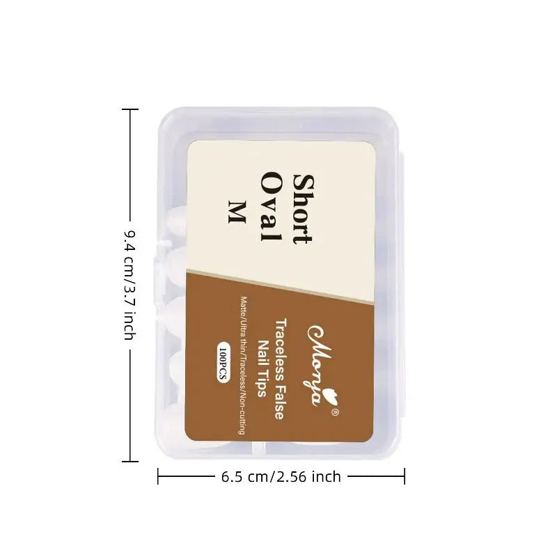 Box Fake Nails NO Polishing Trace Demal Press False Thin Nail Tips Qme
