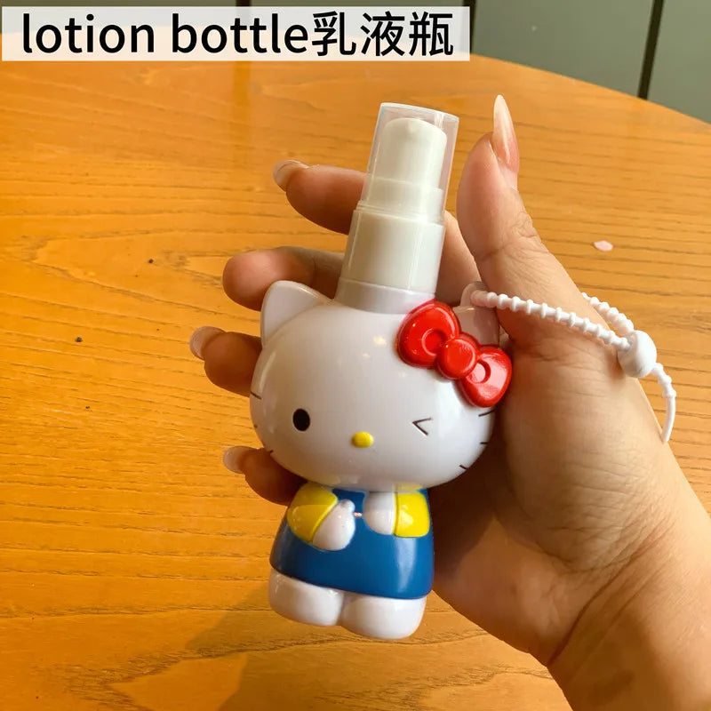 Hello Kitty Kuromi Mini Portable Travel Bottles Cartoon-themed Lotion and Shower Bottles for Home Use Spray Bottles Qme 3