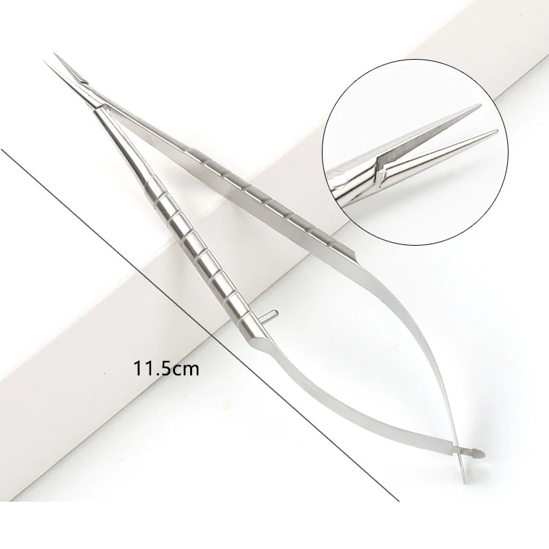 Castroviejo Needle Holders Titanium Ophthalmic Tweezer Dental Forceps Qme c
