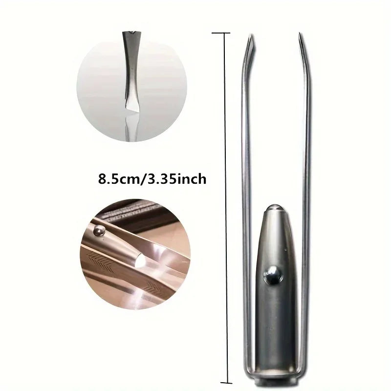 [Upgraded Brow Tweezers] Portable Upgraded LED Light Brow Tweezers | Precision Makeup Tool with Intelligent Design Qme