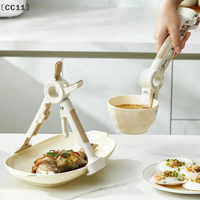 2-In-1 Multi-purpose Anti-scalding Bowl Dish Silicone Plate Gripper Qme