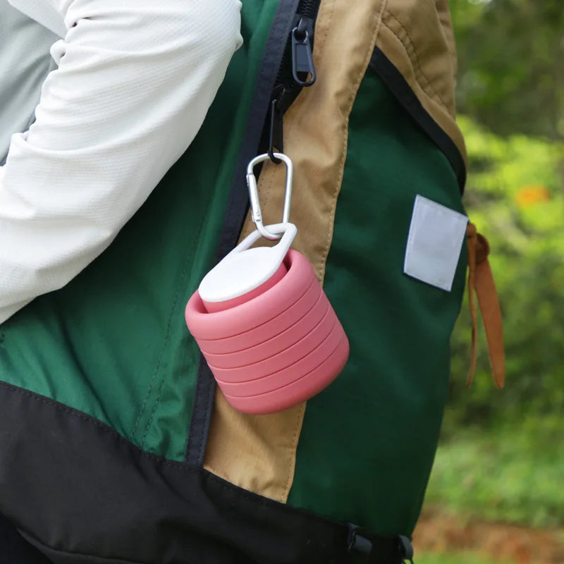 Silicone Collapsible Outdoor Travel Sports Water Bottle Qme