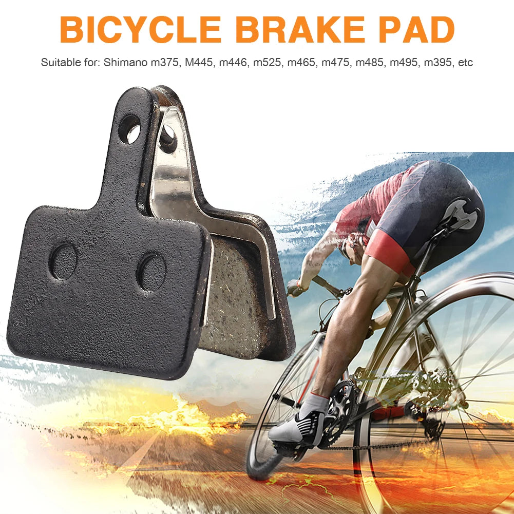 8x MTB Bicycle Resin Disc Brake Pads Bike Brake Cycling Parts for M375 M445 M446 Mountain Road Bike Accessories Qme Default Title