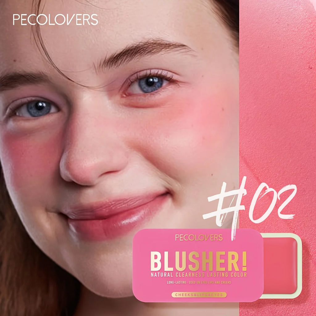PECOLOVERS Waterproof Blush Cream Long-lasting Pigmentation All Skin Qme 02