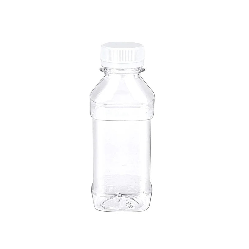 10 Clear Refillable Plastic Bottles Leak-proof Portable Containers Qme