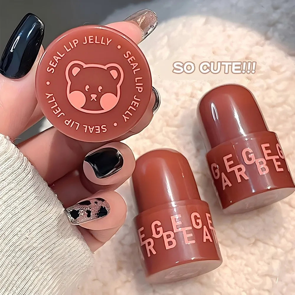 Gege Bear Jelly Lip Glaze Long-lasting Makeup Waterproof Gloss Qme