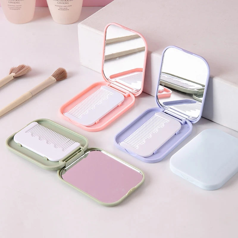 Comb Girl Makeup Tools Vanity Miror Small Mirror Solid Fashion Qme