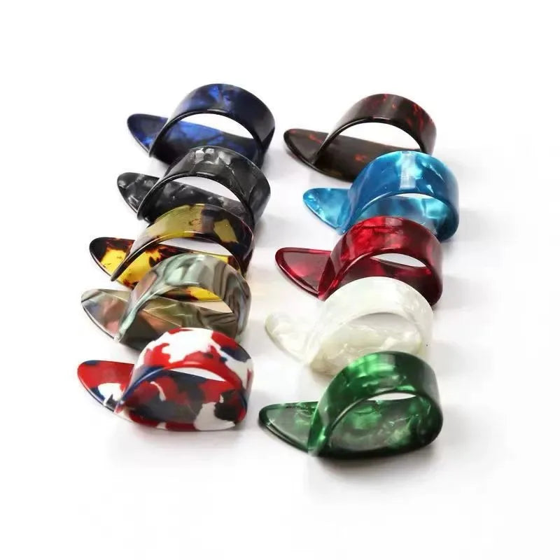4Pc/Set Guitar Part Finger Picks Guitar Picks Pickup Guitar Bass Fingerstyle Thumb Plectrums Pick Plectrum Guitar Strap Accessor Qme