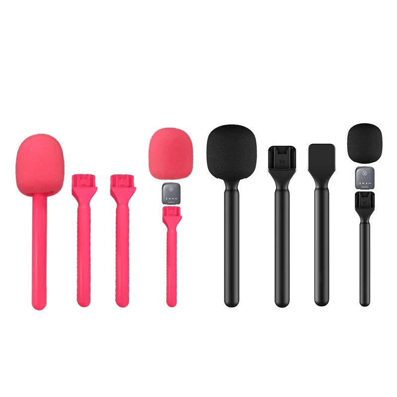 Handheld Wireless Microphone Adapter Holder Interview Silent Foam Qme