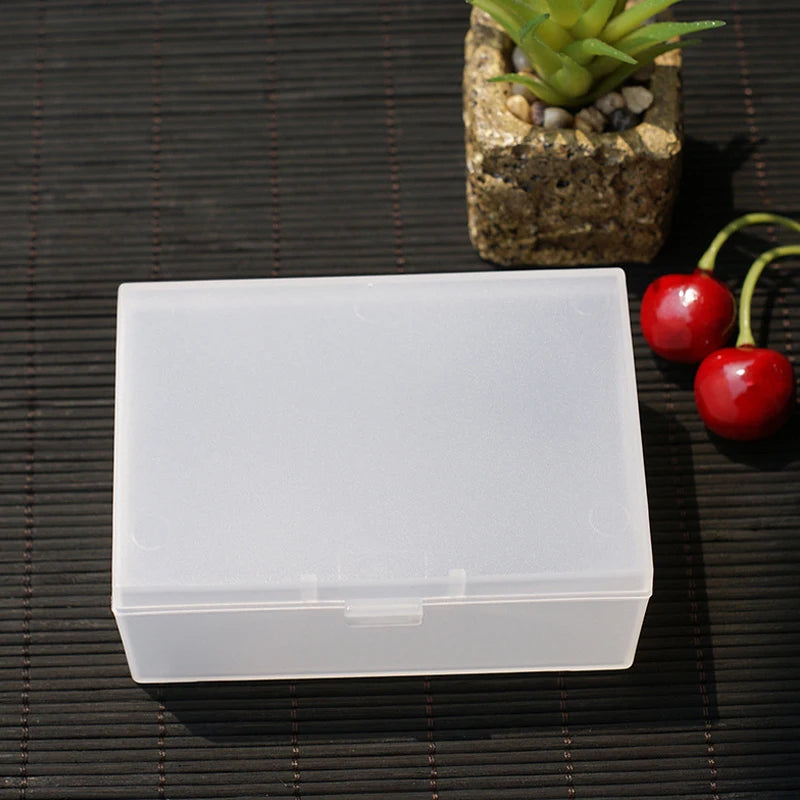 Dust-proof Jewelry Storage Box Transparent Plastic Square Semi Qme