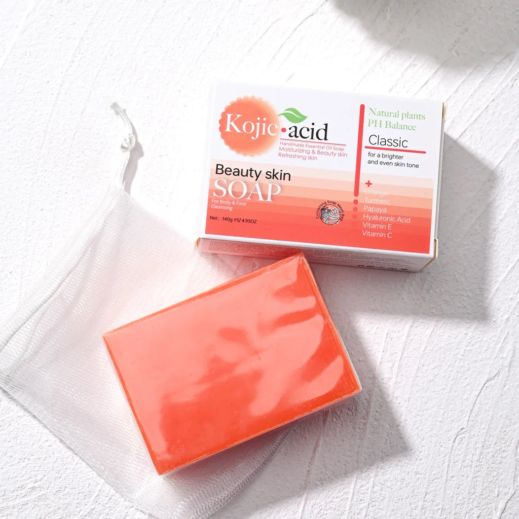 HZ Turmeric Kojic Acid Glutathione Essential Oil Cleansing Soap Deep Qme