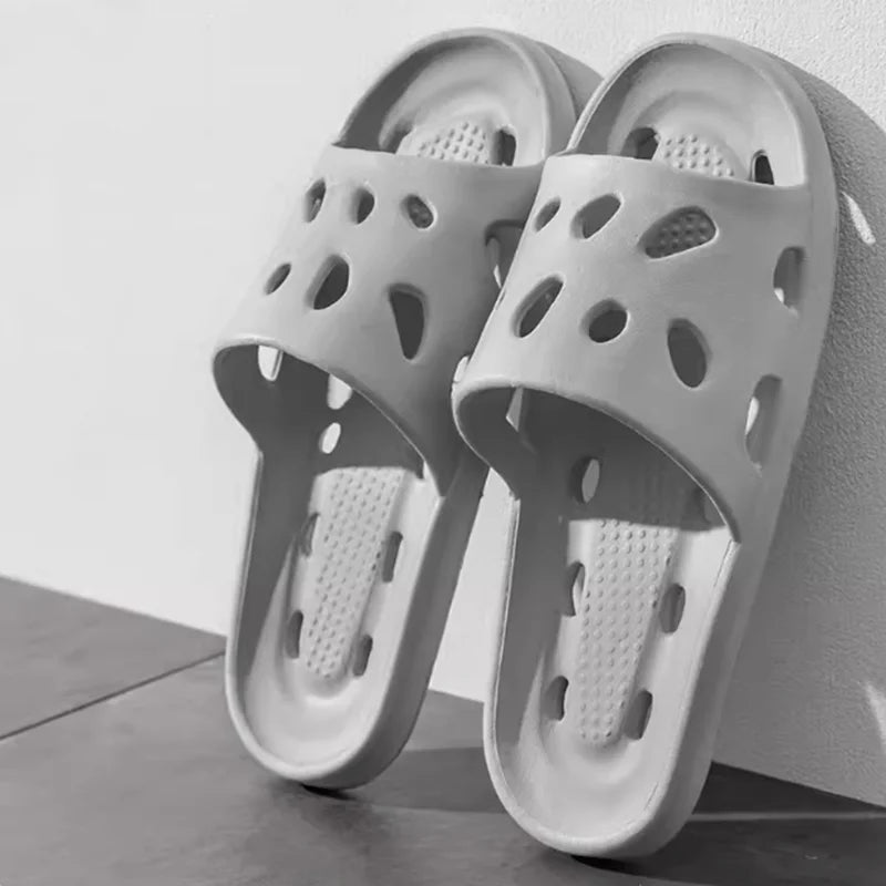 Women Thick Platform Cloud Slippers Summer Beach Eva Soft Sole Slide Sandals Leisure Men Ladies Indoor Bathroom Anti-slip Shoes Qme