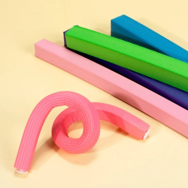 Heatless Hair Roller Stick Perm Tools Soft Sponge Magic Curling Rod Qme