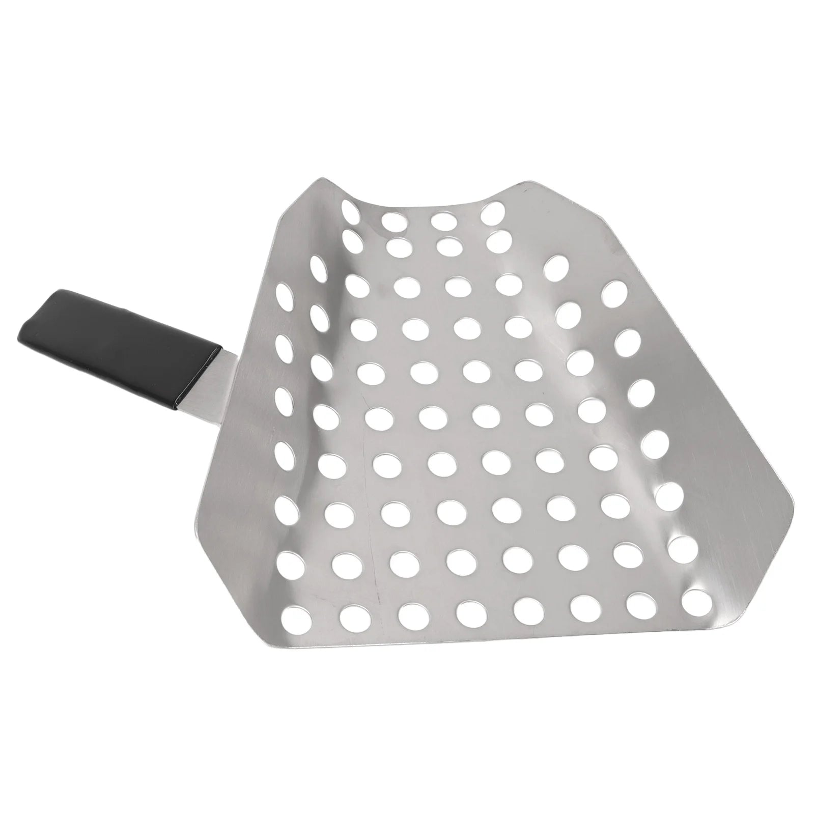 Stainless Steel Chip Scoop Food French Fries Popcorn Shovel Fry Scoop Bagger Single Handle for Kitchen Theater Shop Supplies Qme