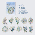 20 pcs/pack PET Plant Flowers Stickers aesthetic Stick Labels Decorative Scrapbooking material hand made Diy Supplies Qme D