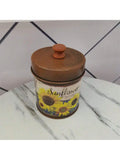 Creative Retro Vintage Storage Lid Iron Bucket Bar Display Ornaments Qme brown