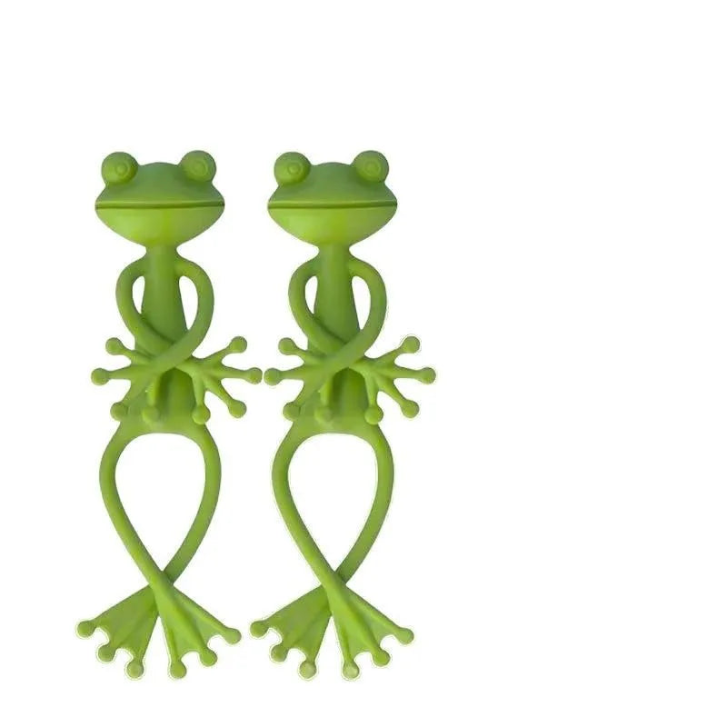 Frog Plant Stand Fixed Clip Plastic Decorative Support Frame Qme 2P