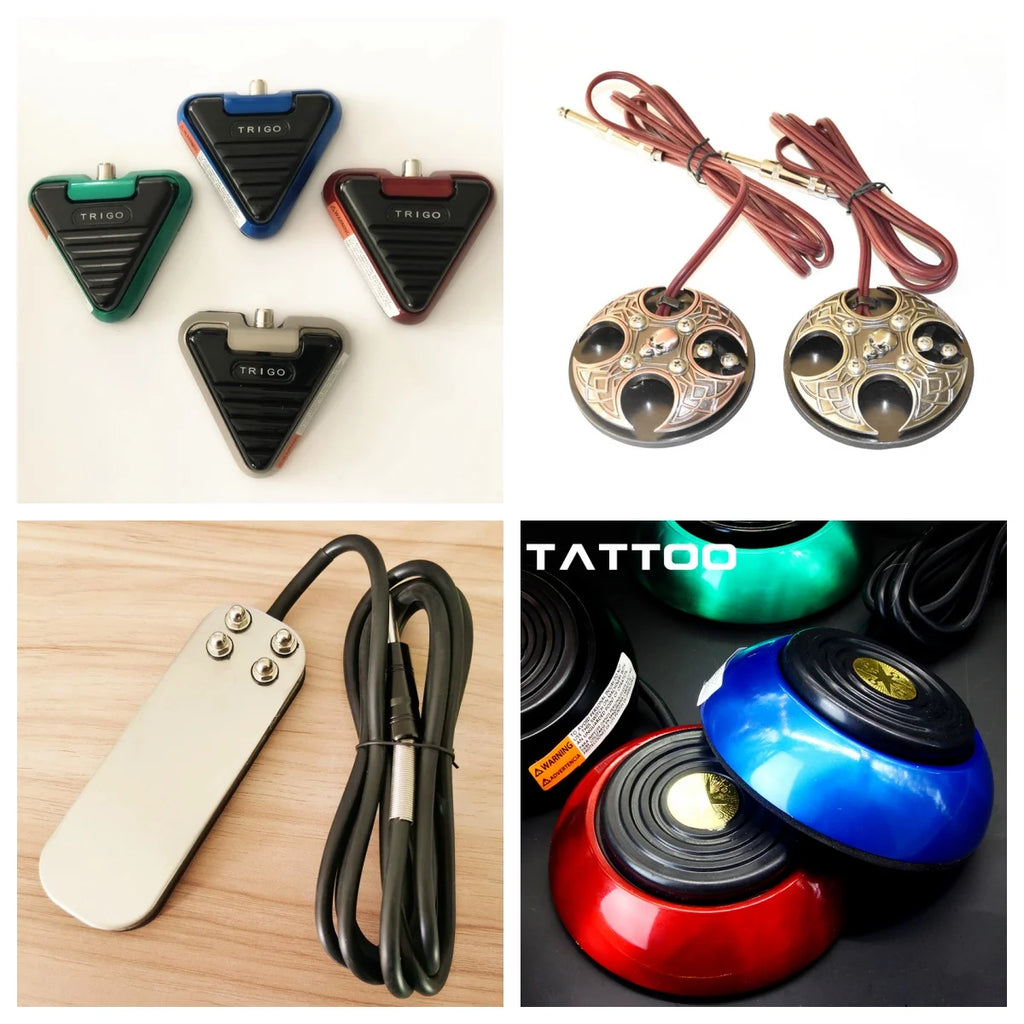 Trigo Tattoo Foot Pedal Switch for Tattoo Power Supply Durable Anti Slip Foot Tattoos Pedal Power Supply Qme