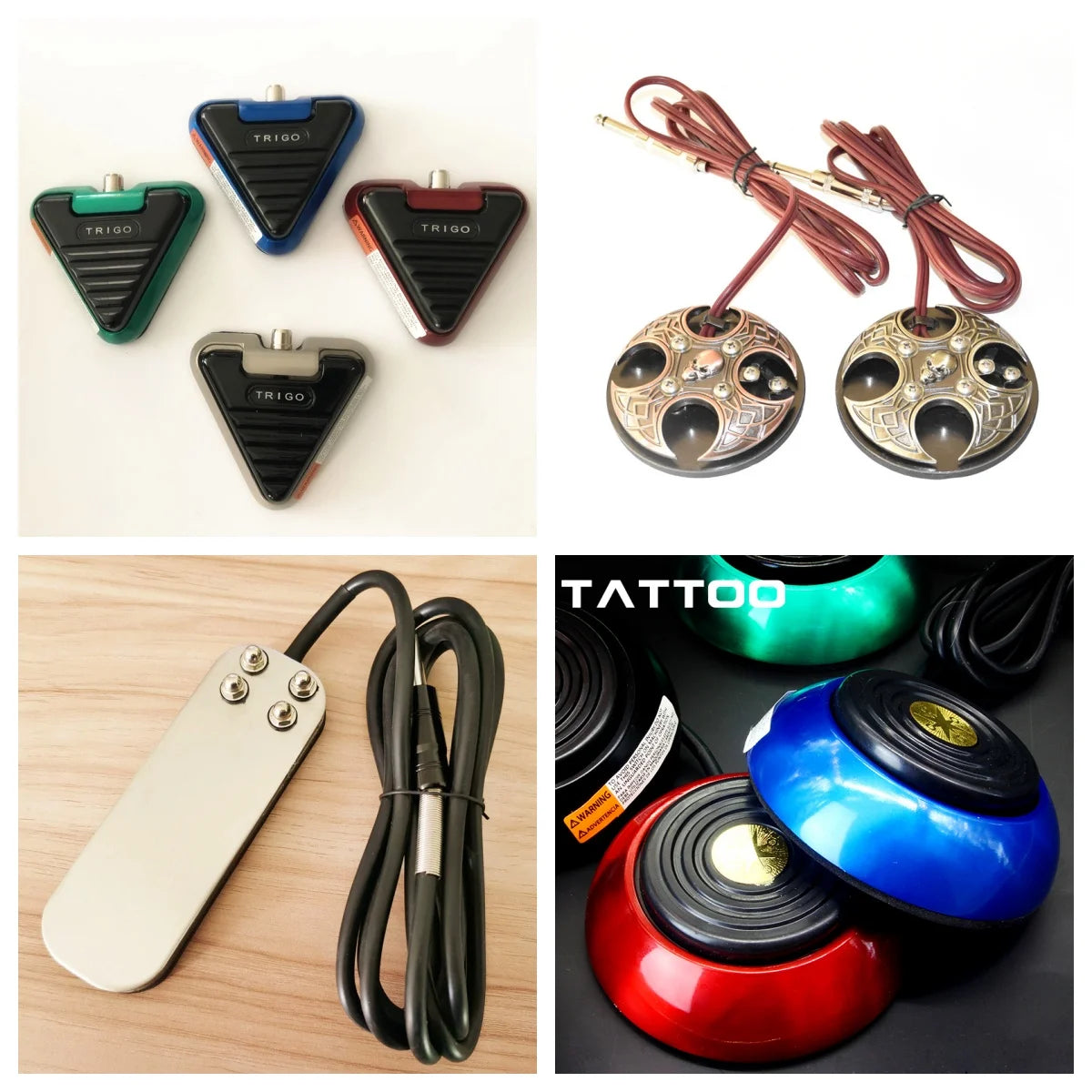 Trigo Tattoo Foot Pedal Switch for Tattoo Power Supply Durable Anti Slip Foot Tattoos Pedal Power Supply Qme