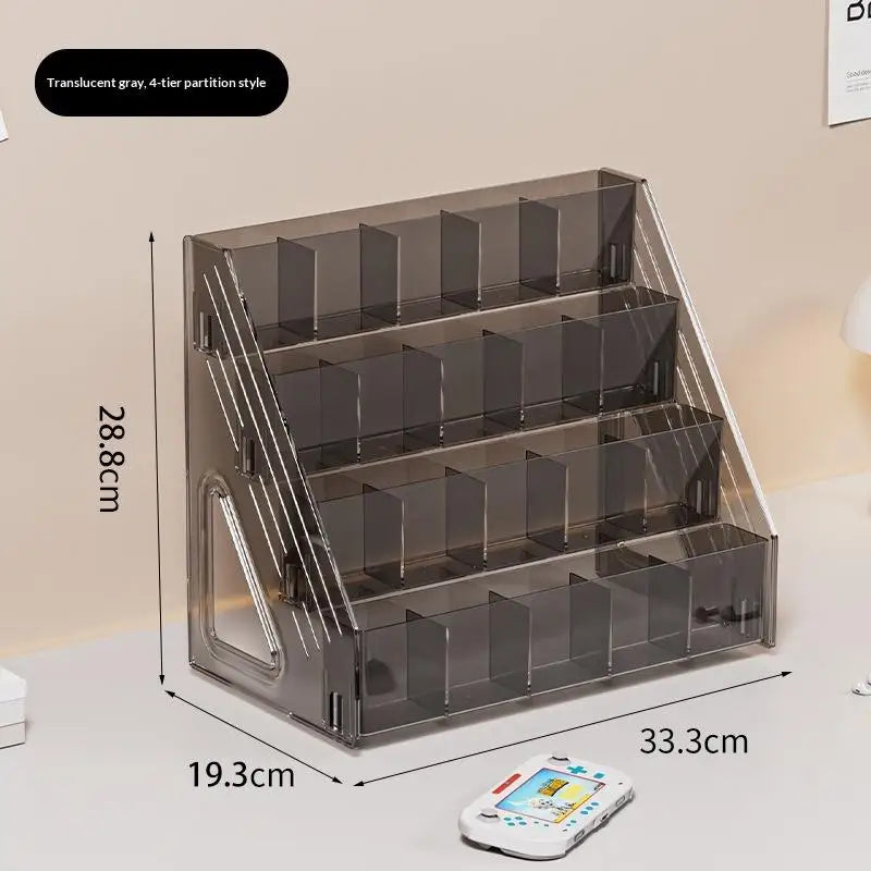 3 4 5 Tier Large-capacity Acrylic Desk Divider Watercolor Pencil Qme 4 floors