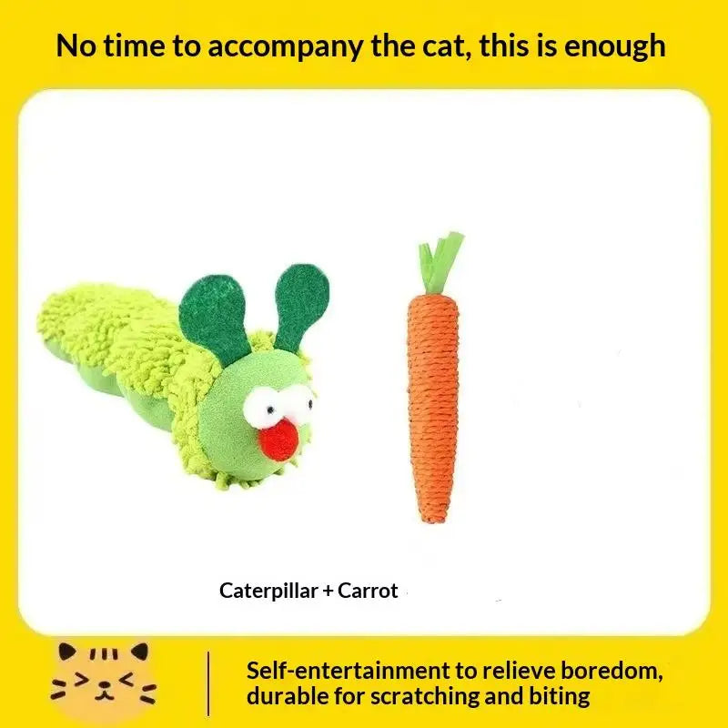 1/2/3PCS Toy A Fun And Relaxing Treat For Pets A Scratch- And Bite-Resistant Cat Toy Pillow Qme A5