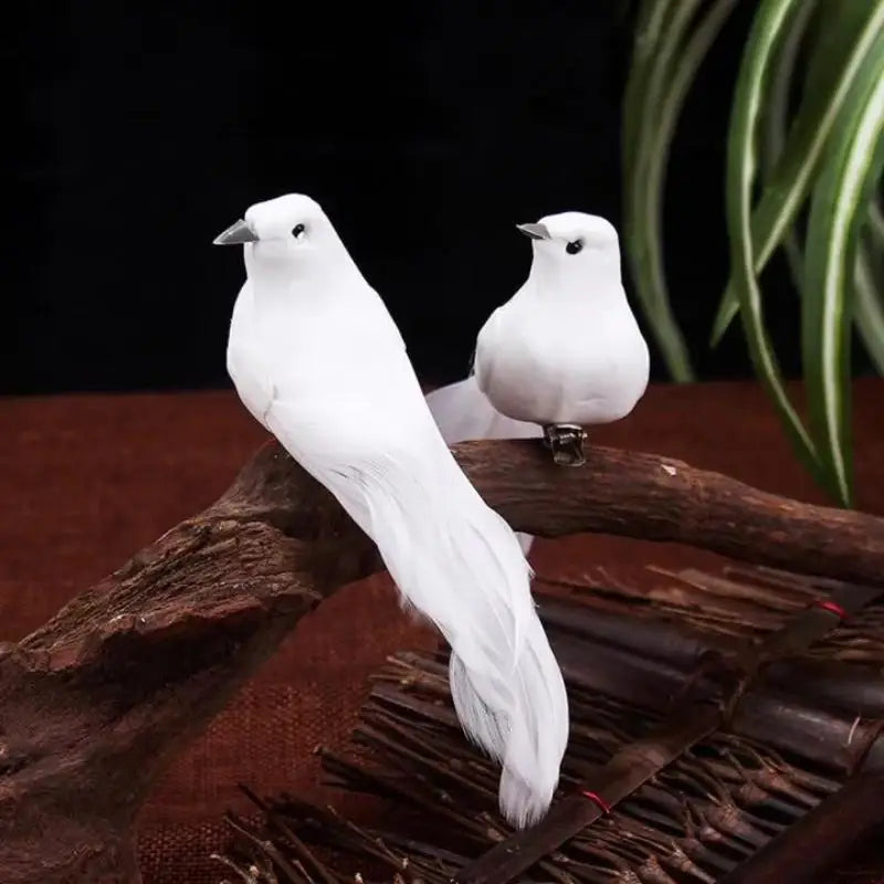 Glitter Artificial Birds Foam Feather Mini Models DIY Craft Home Qme A5