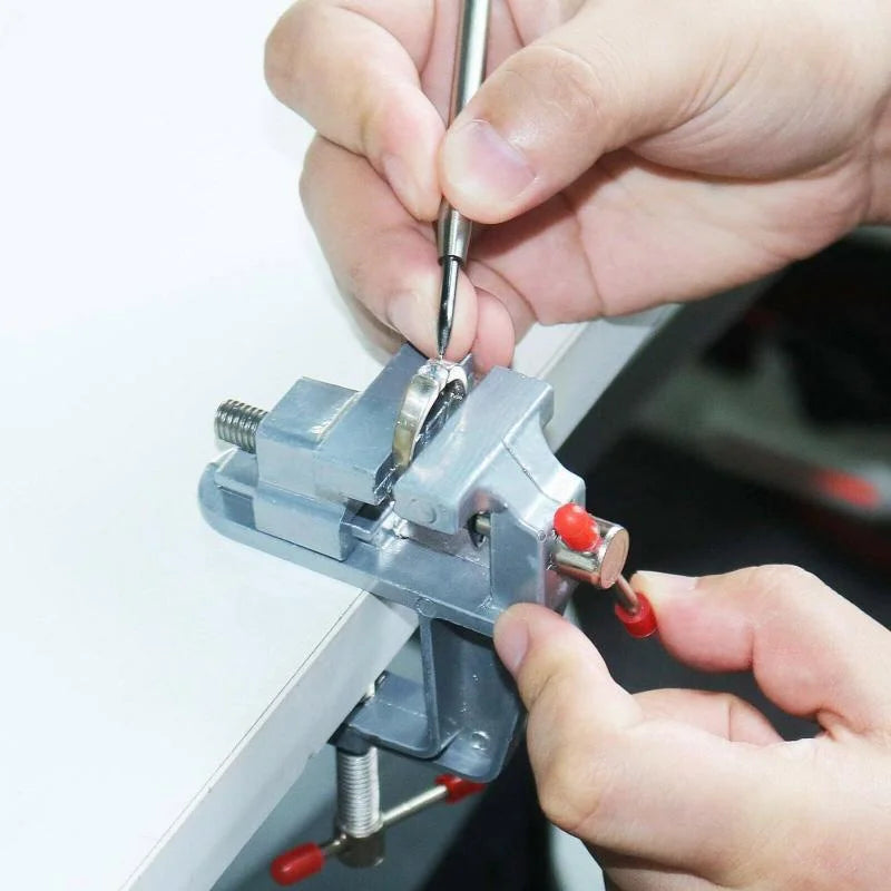 360 ° Rotary Mini Bench Vise Clamp Table Swivel Lock Clamp DIY Repair Tool Qme Default Title