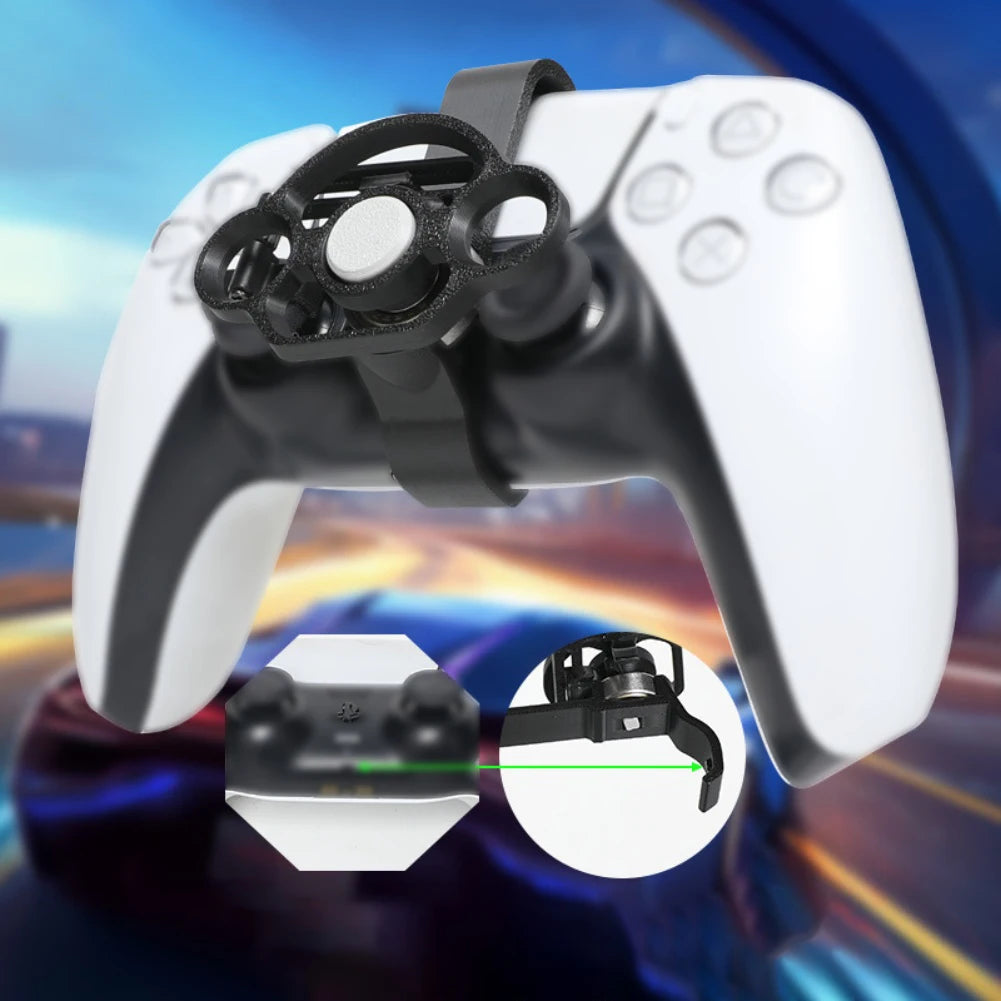 Mini Game Steering Wheel For PS5 Game Controller Accessories Racing Games Steering Wheel Replacement Enhanced Gaming Qme