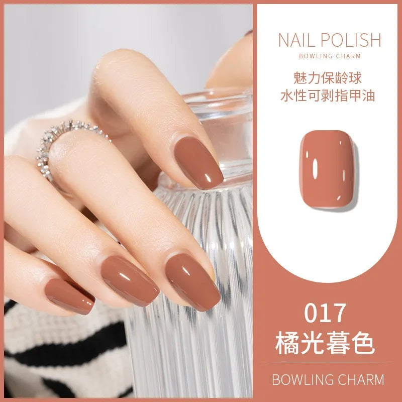 40 Colors Nail Polish Summer Water-based Quick Drying Tearable Art