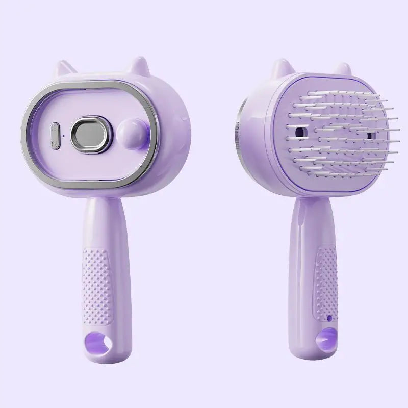 Cute Cat Ear Electric Spray Hair Brush Red Light Care Massage Qme A3 USB Type-C