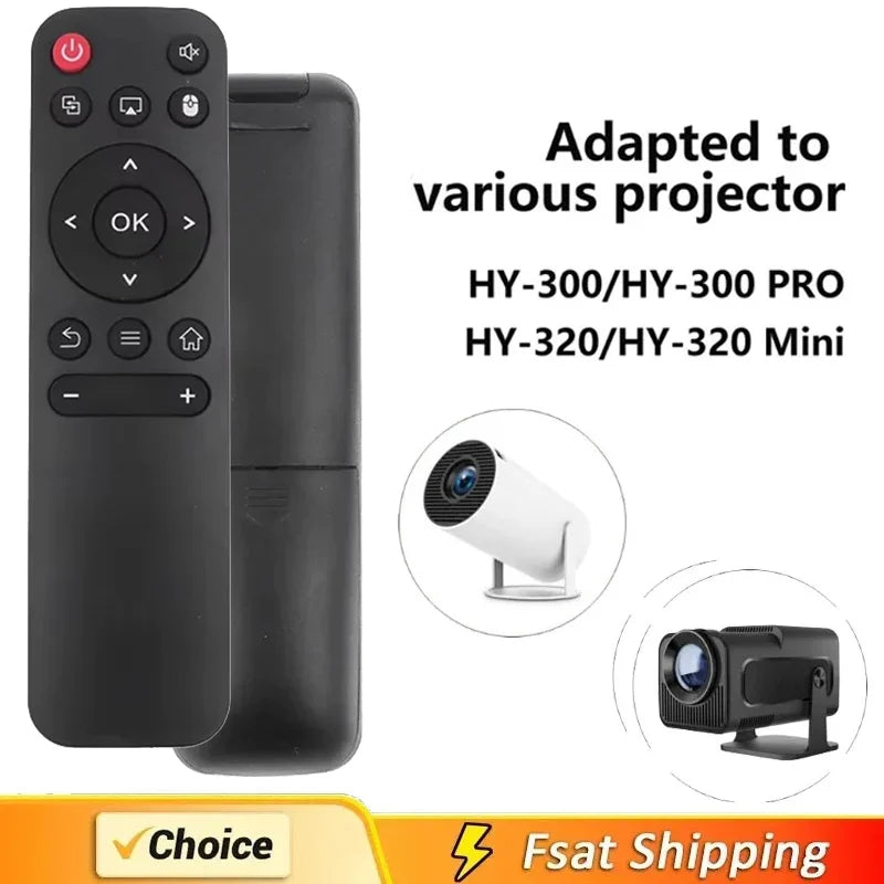 Projector Remote Control For HY300 HY320 HY300 PRO Projector Portable Control Remote Universal Qme