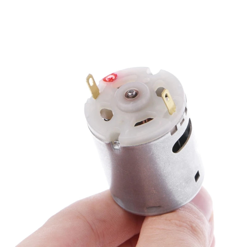 3-36V 4500-25500RPM Motor Speed Carbon Brush Micro DIY Hair Dryer Qme