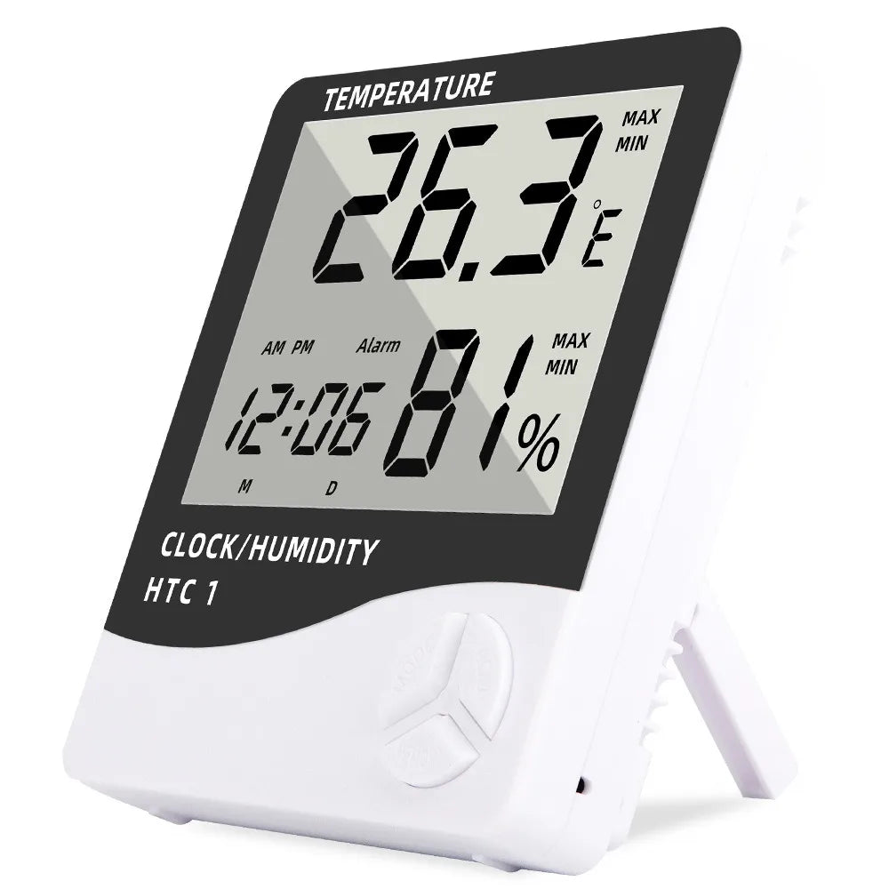 HTC-1 HTC-2 LCD Electronic Digital Temperature Humidity Meter Home Qme