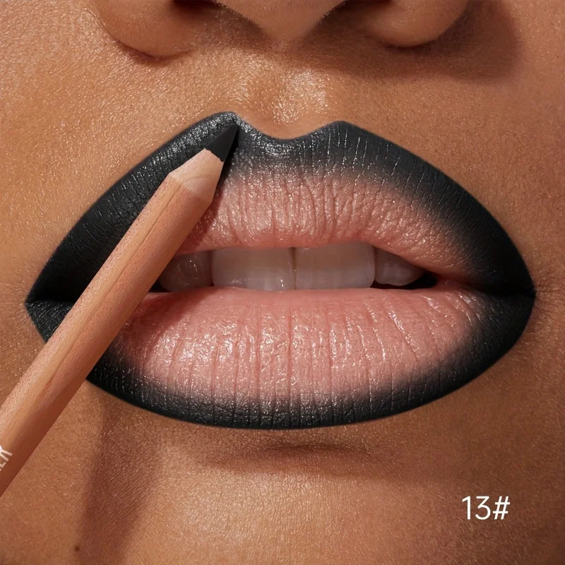 Matte Lipstick Liner Pen Waterproof Long-lasting Non-stick Berry Qme 13