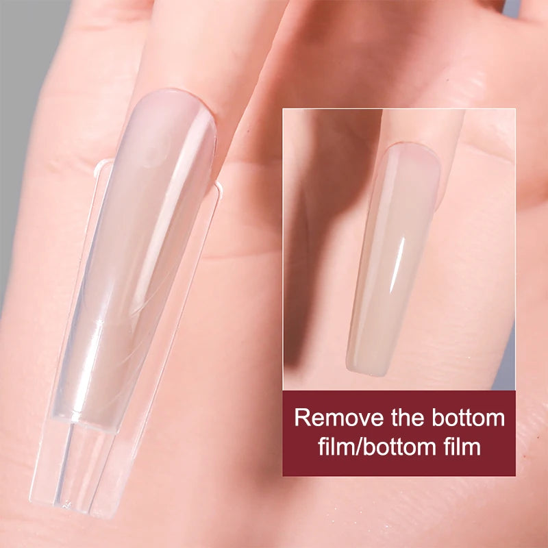 Sandwich Dual Nail Forms 14Size Quick Extensions-dual T-shaped Qme