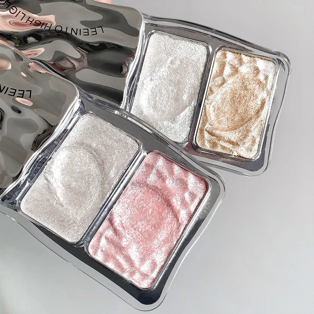 Two-color Highlight Powder Brightening Face Ultra-fine Soft Texture Qme