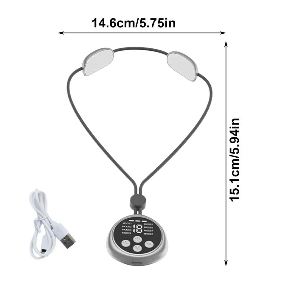 Heated Neck Massager Sleep Massag Smart Cervical Necklace Portable Qme 01 China Mainland