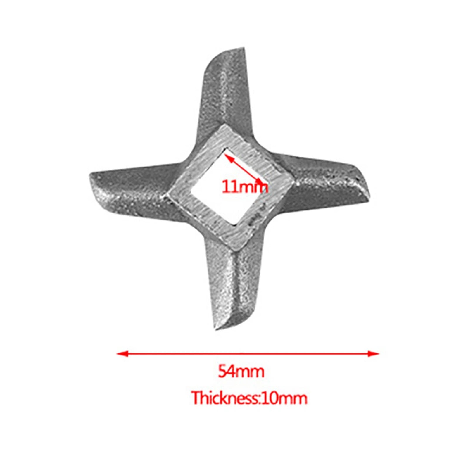 1Pc Meat Grinder Knife Mincer Plate Disc Knife with Hole Replacement Accessories Steel Kitchen Food Meat Blade Mincers Cutter Qme 8