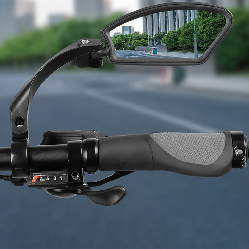 HD Lens Bicycle Rearview Mirror 360 Rotatable Mountain Bike Widened Qme