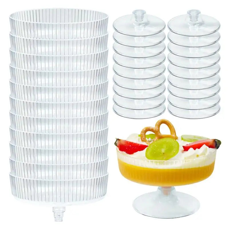 Detachable Champagne Tower Dessert Cup Wedding Party Plastic Martini Qme