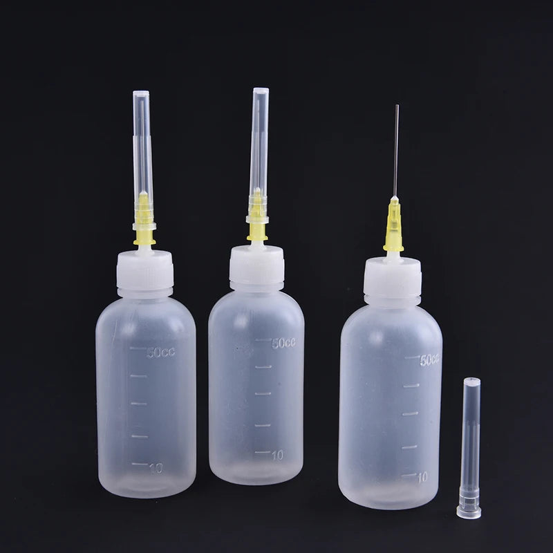 Transparent Polyethylene Needle Dispenser Dispensing Bottle Rosin Qme