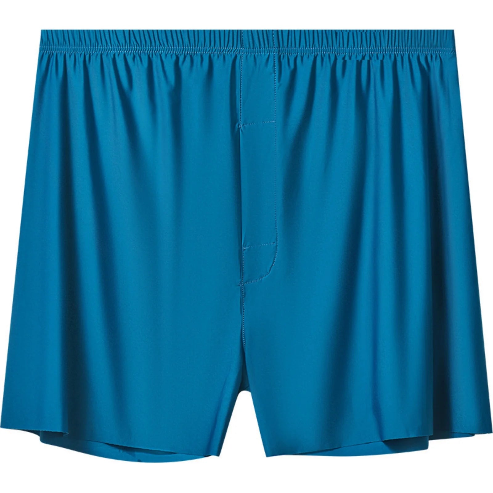 Basic Solid Color Lightweight Summer Shorts for Men Loose Lightweight Soft Elastic Waist Underpants Comfy Sleeping Pants Qme Royal Blue 3XL