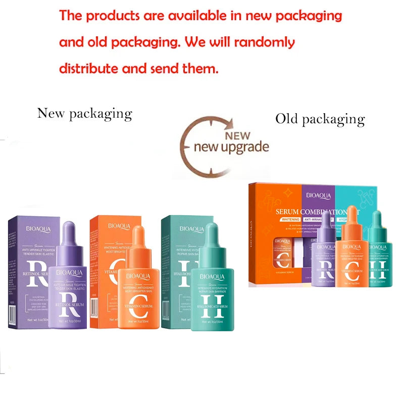 Bag Vitamin C Retinol Hyaluronic Acid Serum Face Moisturizing Anti Qme