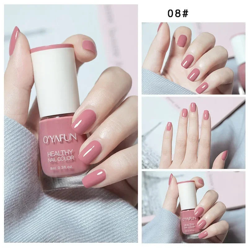 No-bake Nail Polish Nail Art Tearable Quick Dry Normal Without Lamp Nail Polish Glitter Sequins UV Varnish Nails Tools Qme 8