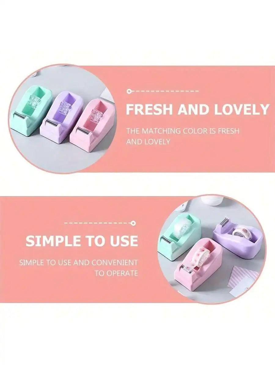 Macaron Adhesive Cutter Small Sticker Dispensing Machine Stationery Qme
