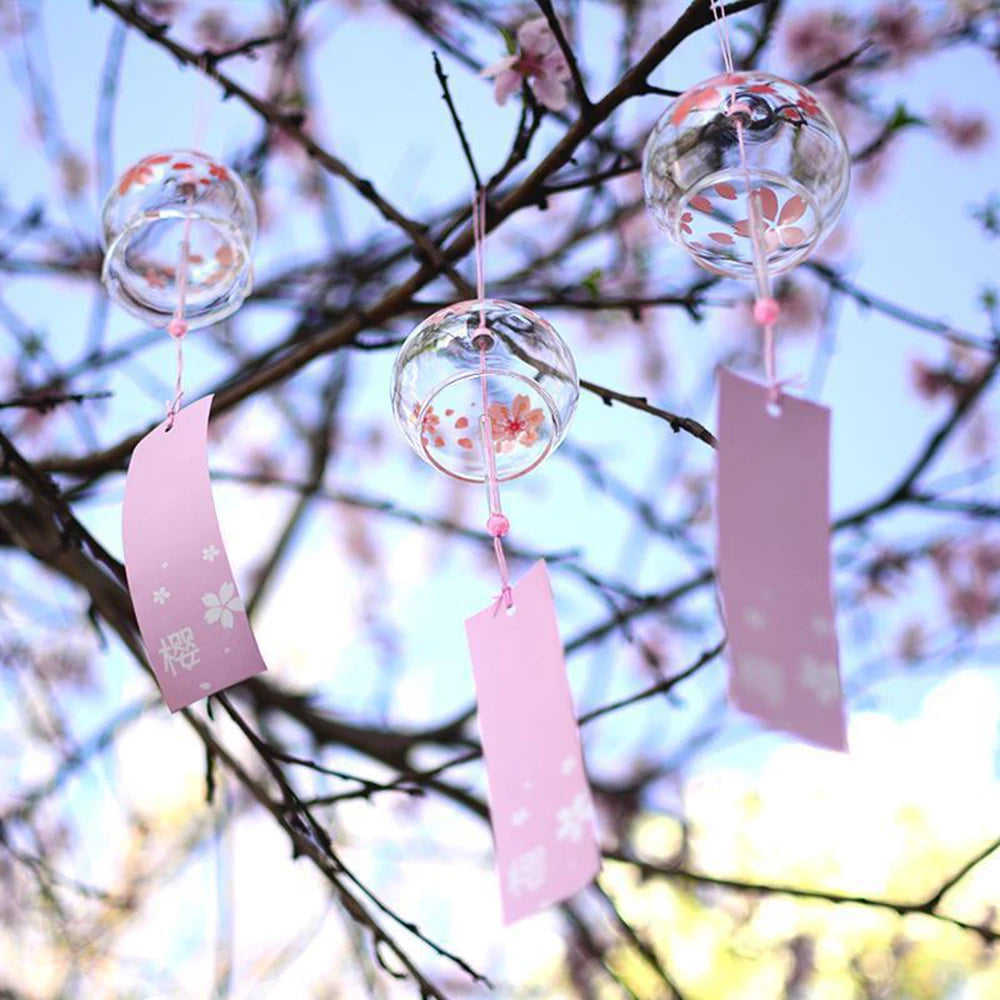 Garden Wind Bell Japan Wind Chimes Handmade Glass Furin Spa Kitchen Office Decor japanese room decor For Home Decoration Party Qme