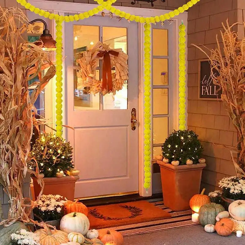 Marigold Flowers Decoration 5 Feet Diwali Garlands Long Strands Party Qme