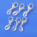 Jewelry Finding 50PCS Genuine Real 925 Sterling Silver Color Lobster Clasp Jump Rings 925 Tag Fittings Connector Components Bulk Qme Default Title