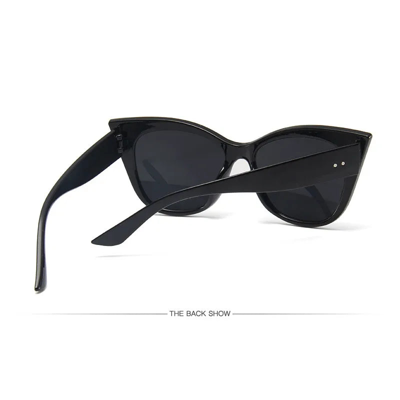 Cat Eye Fashion Sunglasses Woman Vintage Luxury Brand Designer Black Glasses Sun Glasses for Female UV400 Eyewear Shades Qme