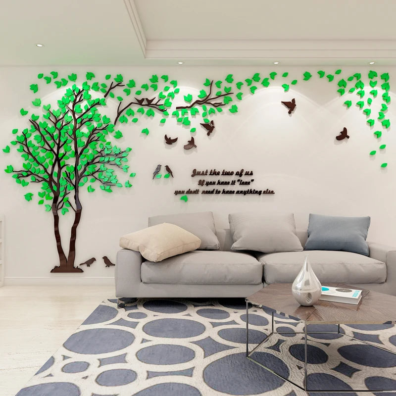 Self-adhesive Home Background Wall Decal Stickers Decoration Bedroom Qme